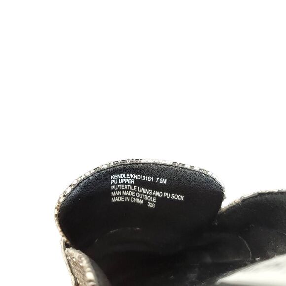 Steve Madden Snakeskin PU Leather Slip-on Kendle Mule Flat Taupe Tan Size 7.5 - Picture 6 of 12